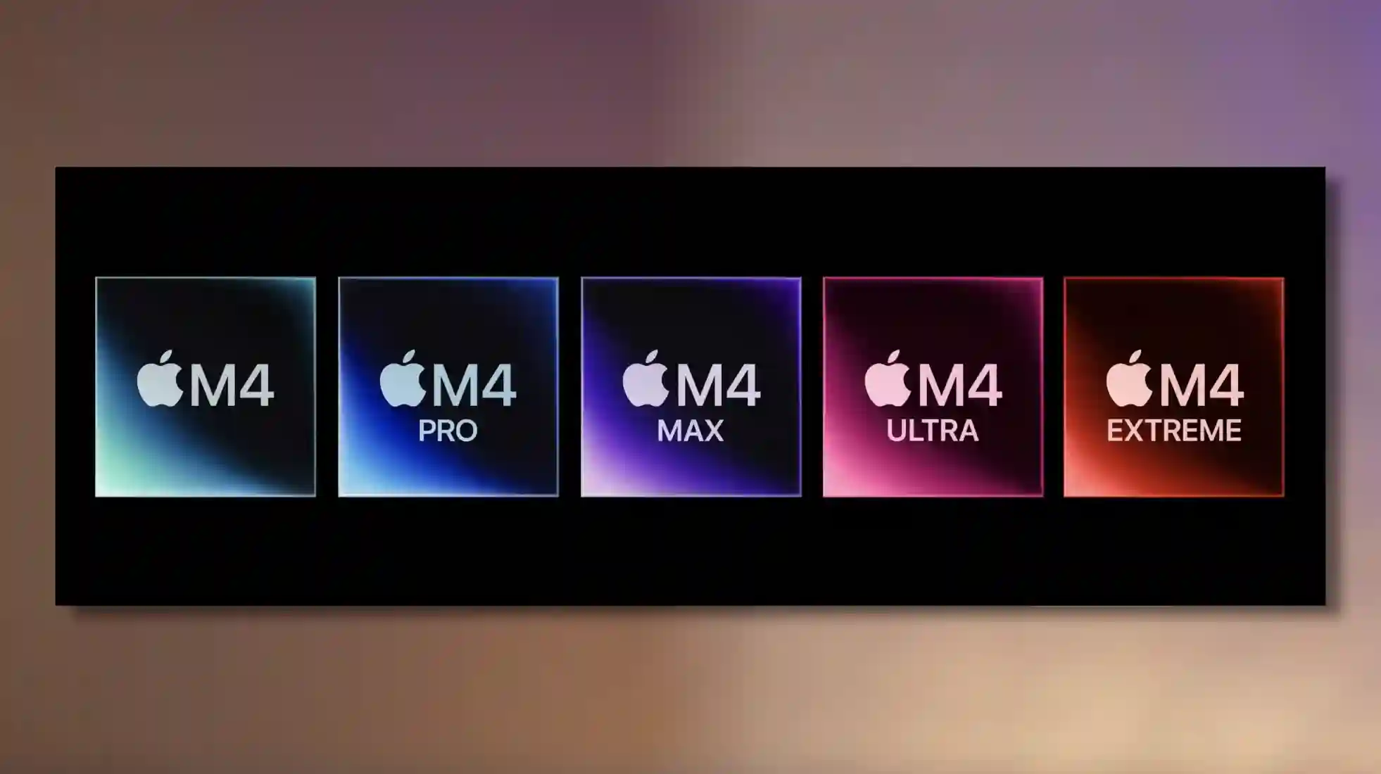 M4 Lineup of Apple